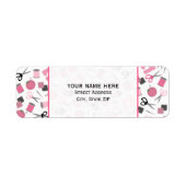 Naaien Thema Adres Label (Voorkant)