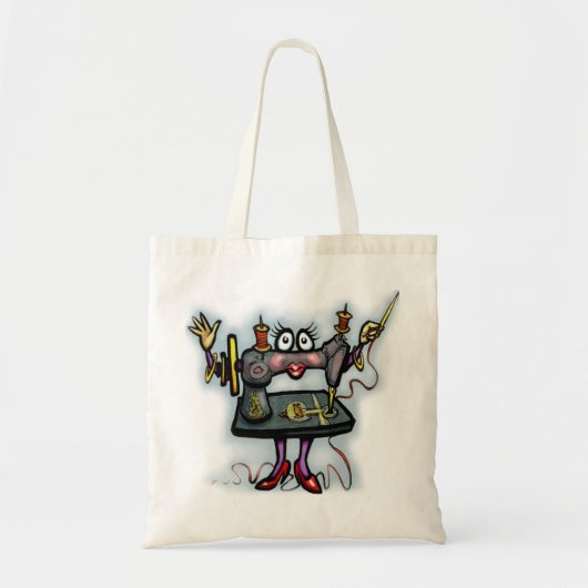 Naaien Tote Bag (Voorkant)