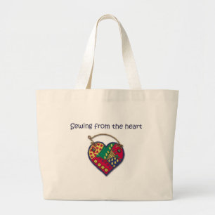 naaien van het hart 3 grote tote bag