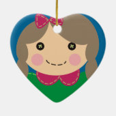 Naaien van naadloze pop-kerstboomversiering keramisch ornament (Achterkant)