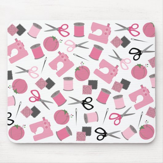 Naaien van Thmed Mousepad Muismat (Voorkant)