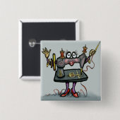 naaien vierkante button 5,1 cm (Voorkant /achterkant)