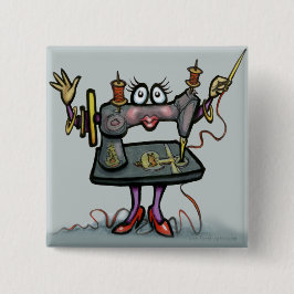 naaien vierkante button 5,1 cm