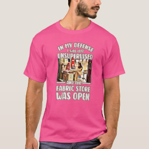 Naaien voor Vrouwen Stof Crazy Quilt Lady Craft 24 T-shirt