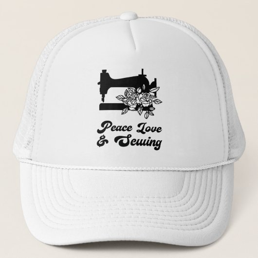 Naaien - Vredesliefde en naaiwerk Trucker Pet (Voorkant)