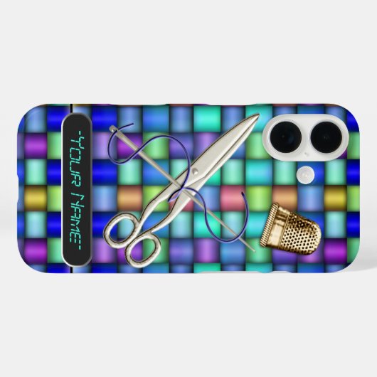 Naaien wat? (gepersonaliseerd) Case-Mate iPhone case (Achterkant (horizontaal))