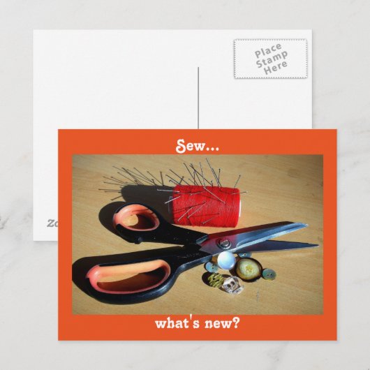 Naaien... wat is er nieuw briefkaart (Voorkant / Achterkant)