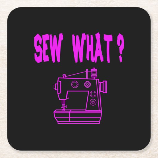 Naaien wat ? kartonnen onderzetters (Voorkant)