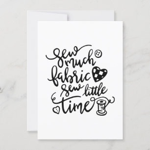 naaien   Weinig tijd naaien van veel stof Kaart
