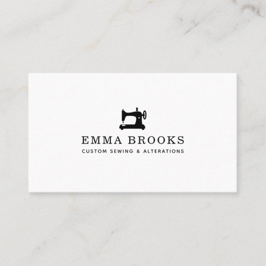 Naaien & Wijzigingen Visitekaartje, logo, SM icone Visitekaartje (Voorkant)