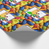 Naaiend Breien Schaap / Garen Moederdag Verjaardag Cadeaupapier (Hoek)