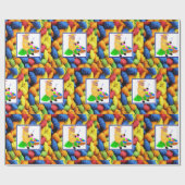 Naaiend Breien Schaap / Garen Moederdag Verjaardag Cadeaupapier (Vlak)