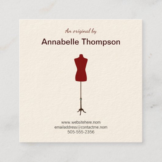 Naaiend Visitekaartje (Achterkant)