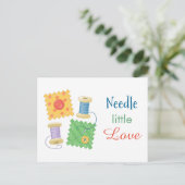 Naaiende Craft Hobby Quote Briefkaart (Staand voorkant)