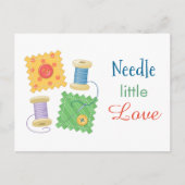 Naaiende Craft Hobby Quote Briefkaart (Voorkant)