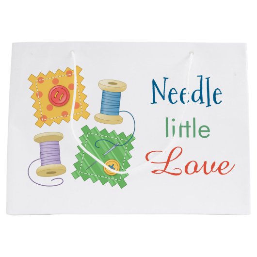 Naaiende Craft Hobby Quote Groot Cadeauzakje (Voorkant)