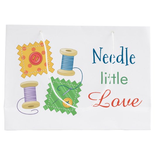 Naaiende Craft Hobby Quote Groot Cadeauzakje (Achterkant)
