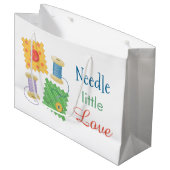 Naaiende Craft Hobby Quote Groot Cadeauzakje (Voorkant Gekanteld)