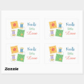 Naaiende Craft Hobby Quote Rechthoekige Sticker (Vel)