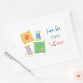 Naaiende Craft Hobby Quote Rechthoekige Sticker (Envelop)