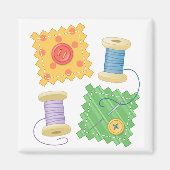 Naaiende drijfwerktuig hobby magneet (Voorkant)