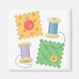 Naaiende drijfwerktuig hobby magneet