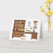 Naaiende (Gepersonaliseerde) Zaal 1 Kaart (Gele Bloem)