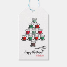 Naaiende katoenen haspel Kerstboom