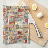  naaiende keukenhanddoek (Quarter Fold)