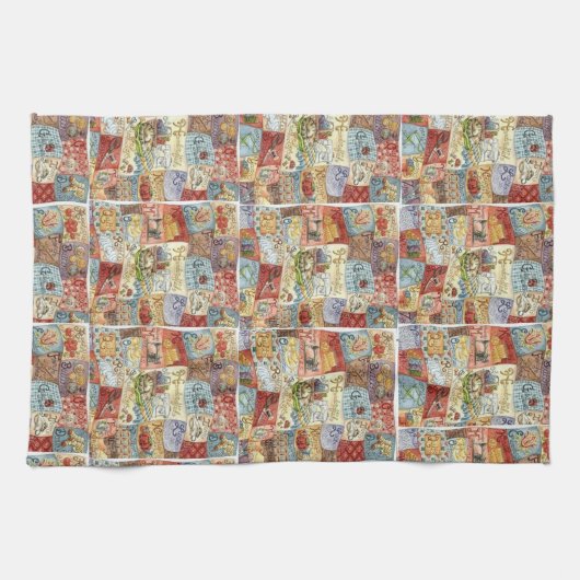  naaiende keukenhanddoek (Horizontaal)