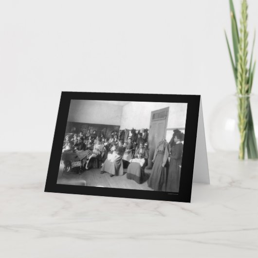 Naaiende Klasse Howard University 1900 Kaart (Voorkant)