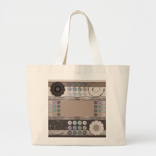 Naaienliefhebber Grote Tote Bag (Voorkant)