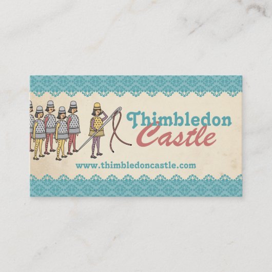 Naaier- en naaldschroefdraadlegernaadkaart visitekaartje (Voorkant)