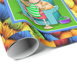 Naaigaren Breien Garen Vrouw Moederdag Verjaardag Cadeaupapier