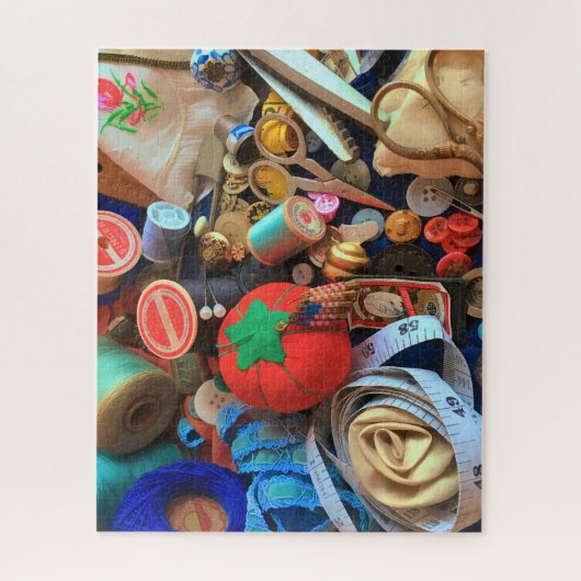 naaigarens en banenbroeken puzzel legpuzzel (Verticaal)