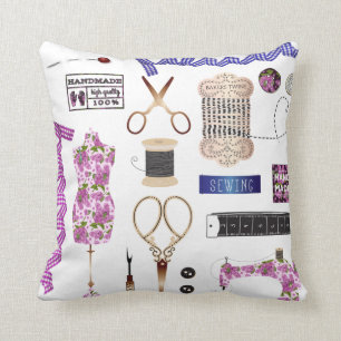  naaigarens- en naadstressdecor kussen