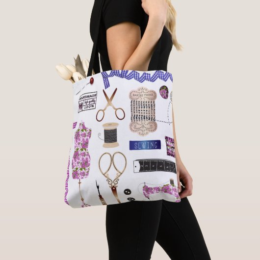 naaigarens- en naadstressdecor tote bag (Dichtbij)
