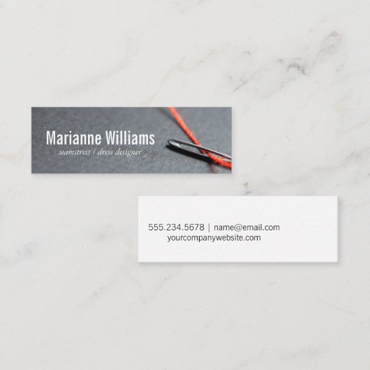 Naaigarens Mini Visitekaartje (Voorkant / Achterkant)