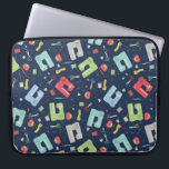 Naaigarens naaigariniepatroon naaigarinievormmachi laptop sleeve<br><div class="desc">Naadbestendige naaimachine Naainotieslantbeschermhoes voor laptop.</div>