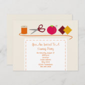 Naaigarens, schaar, speldenkussen, staal kaart (Voorkant / Achterkant)