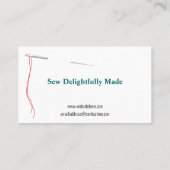 Naaigarens Visitekaartje (Achterkant)