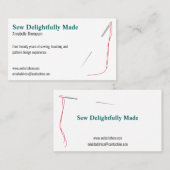 Naaigarens Visitekaartje (Voorkant / Achterkant)