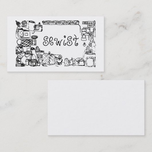 naaigarens visitekaartje FabricatedFrames.com (Voorkant / Achterkant)