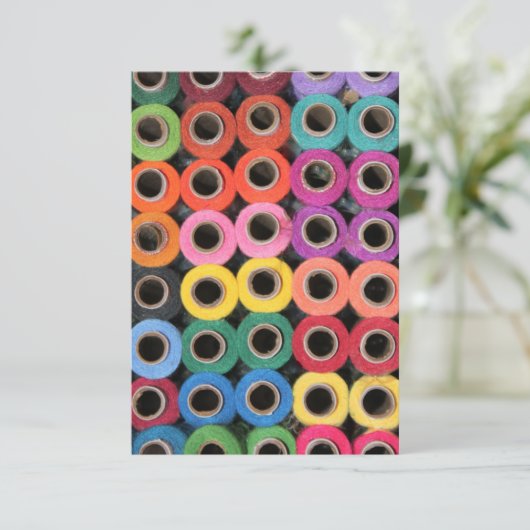 naaigarens wenskaart bedankkaart (Staand voorkant)