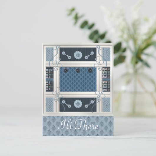 naaigarief briefkaart (Staand voorkant)