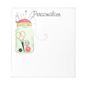 naaigarkit notitieblok (Voorkant)