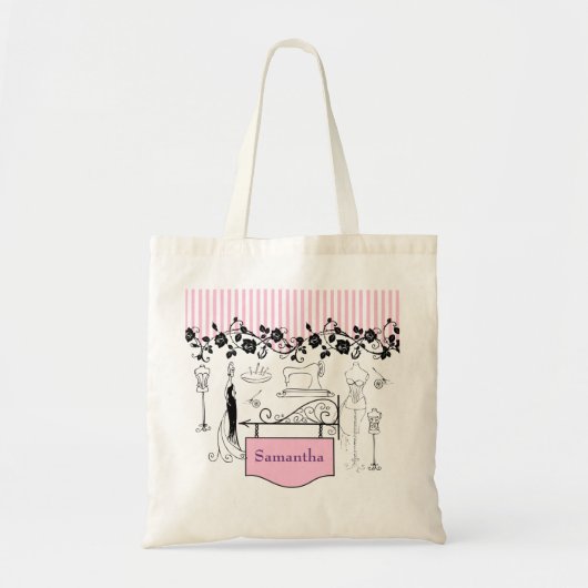 naaigarnenspanning tote bag (Voorkant)