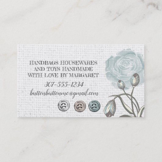  naaigarnoties naadloos visitekaartje (Achterkant)