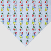 naaigarotjes afdrukken tissuepapier (Detail)