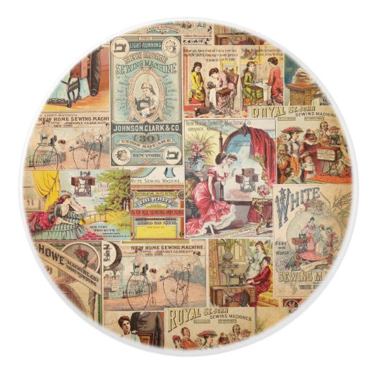  naaigarsenaal keramische knop (Voorkant)